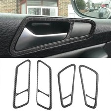 Cubierta interior de marco de manija de fibra de carbono de 4 puertas para VW Passat 2006-2010