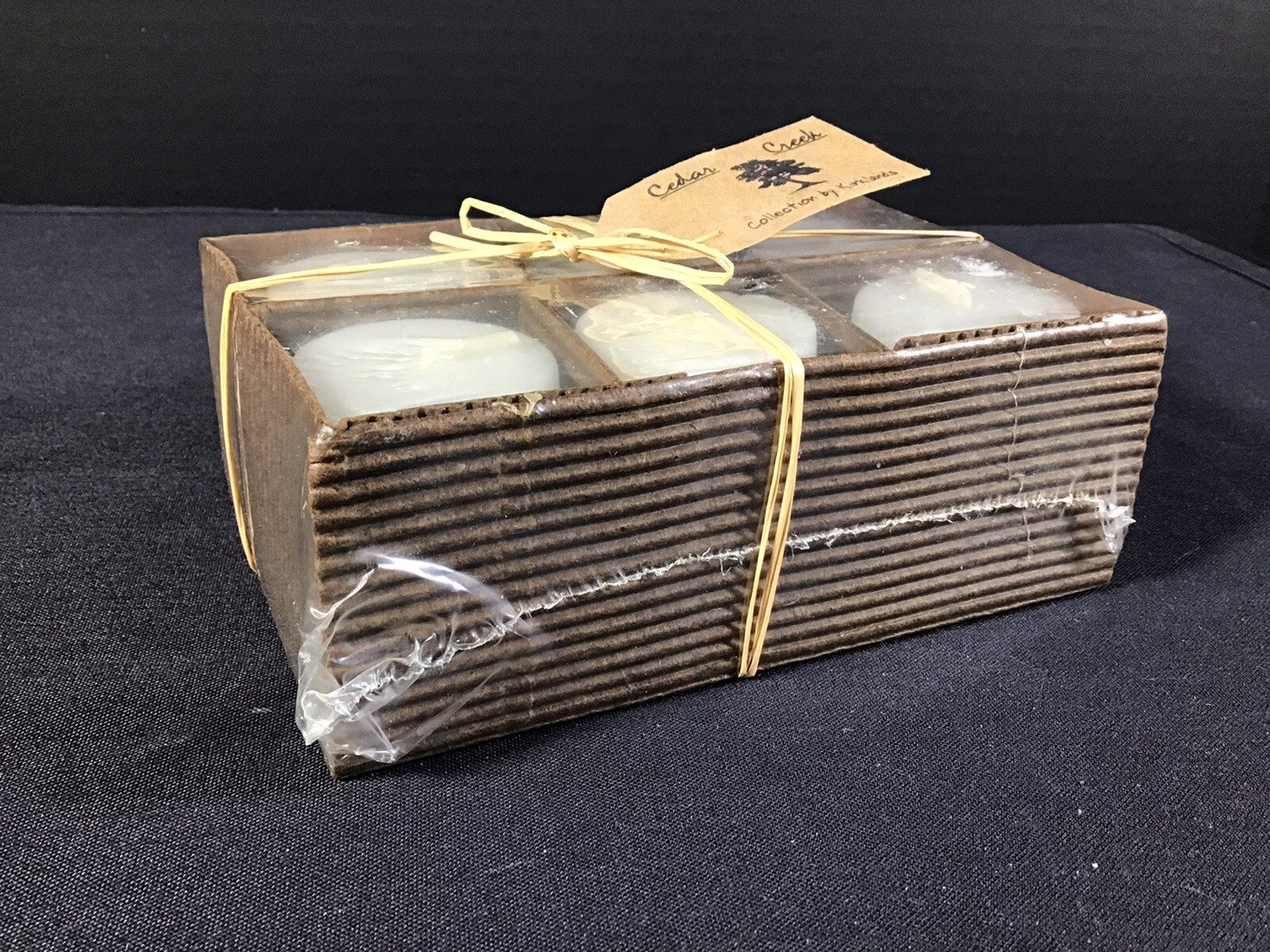 Votive candles Cedar Creek by Kirklands White Vanilla 6 pack New in Box