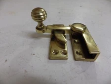 brass sash window fastener,lever arm reeded Georgian Knob,Superior brass 3115
