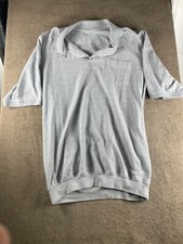 KingSize Polo Shirt XL Tall Gray Short Sleeve Ribbed Hem Casual Big  Tall