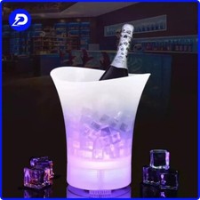 SECCHIELLO GHIACCIO CHAMPAGNE LED BLUETOOTH PER PARTY PORTATILE CAMBIA COLORE
