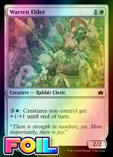 x1 Warren Elder BLB Bloomburrow MTG 37 FOIL COMMON M/NM 1x