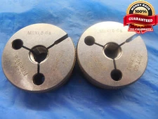 M11 X 1.5 6g METRIC THREAD RING GAGES 11.0 GO NO GO P.D.'S = 9.994 & 9.862 mm