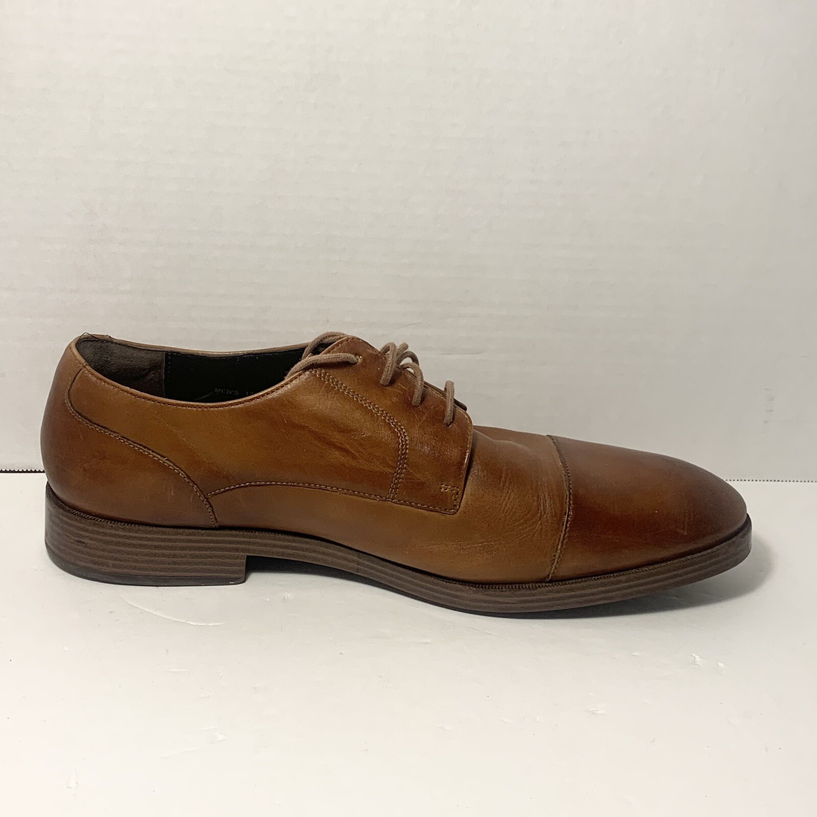 SAOLA Cappello marrone Cole Haan da uomo Henry Grand Oxford C24519 taglia 12 scarpe eleganti