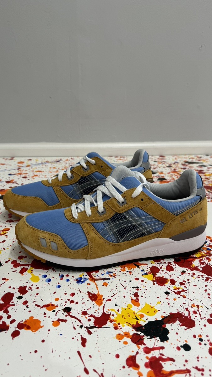■asics■ ASICS X AWAKE NY GEL-LITE III OG Della Robbia Blue ASICS GEL LYTE III OG X AWAKE NY DELLA ROBBIA BLUE SZ 10.5
