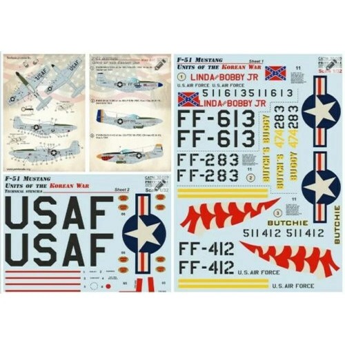 Print Scale 32-029 Decal for airplane 1:32 F-51 Mustang. Units of the Korean War - Picture 13 of 24