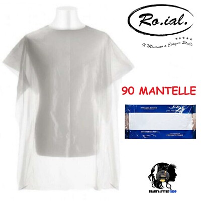 WHITE DISPOSABLE HAIRDRESSER CAPE 90PCS CUTTING CAPE ROIAL
