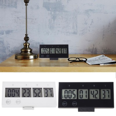 Digital Timer Countdown 999 Days Clock Touch Key LCD Large Screen Event Reminder