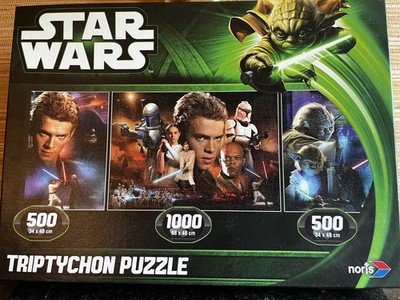 Noris 606031150 - Star Wars Jedi Puzzle Episode 2 & 3 Triptychon, 2000 Teile