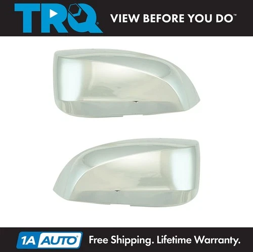 Chrome Mirror Cap LH Driver RH Passenger Set of 2 Pair for Toyota Tacoma Pickup