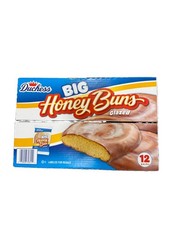 Duchessa Big Honey Buns smaltato, scatola da 12 pezzi, 4 once ciascuno