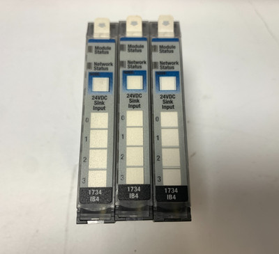 [Lot of 3] Allen-Bradley 1734-IB4 Digital Input Modules