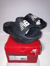 New Balance Fuel Cell Slide Men's Size 9D Black White Recovery Sandals NEW