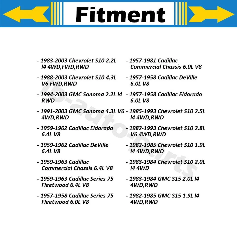 Juntas en U centrales SKF para Chevrolet C10 1978 1979 1980 1981 1982 1983 1984 Foto 2 de 4