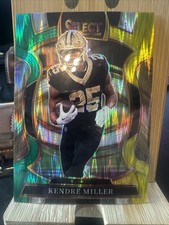 2025 Panini Select - Concourse Kendre Miller #40 Green & Yellow Shock Prizm