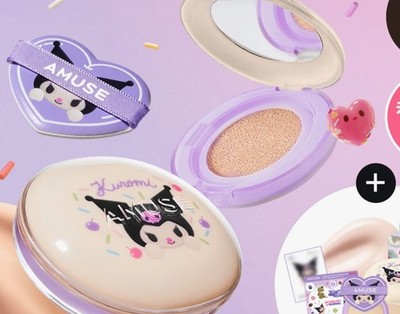 Amuse-Kuromi Dew Jelly Master Cushion + Refill +Sticker- NATURAL 1.5