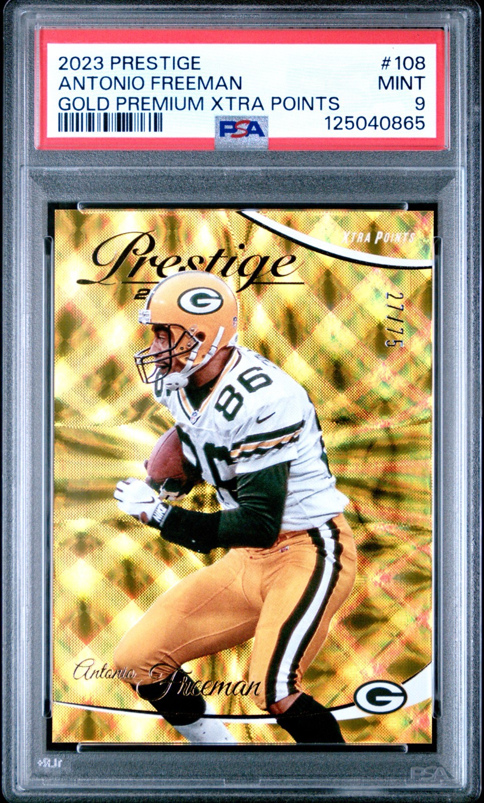 Antonio Freeman Gold /75 PSA 9 Packers 🔥 view 1