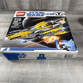 Lego 7669 Star Wars Anakins Jedi Starfighter Incomplete No Anakin Figure 60%?