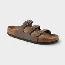 Women's Birkenstock Florida Sandals Mocha Brown, Size 40, Shoe Width M