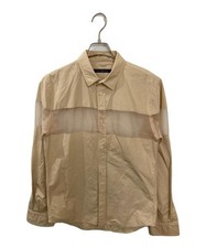 DRESSEDUNDRESSED          Sheer Panel Shirt khaki DUW19102