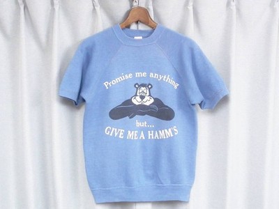 Champion 60s Vintage Short Sleeve Sweatshirt USA Made HAMMS BEAR CHAMPION