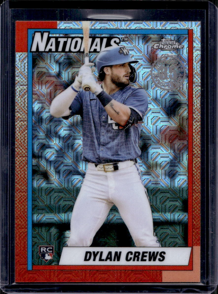 Dylan Crews 2025 Topps Update #U90C-91 Chrome 1990 Mojo Rookie