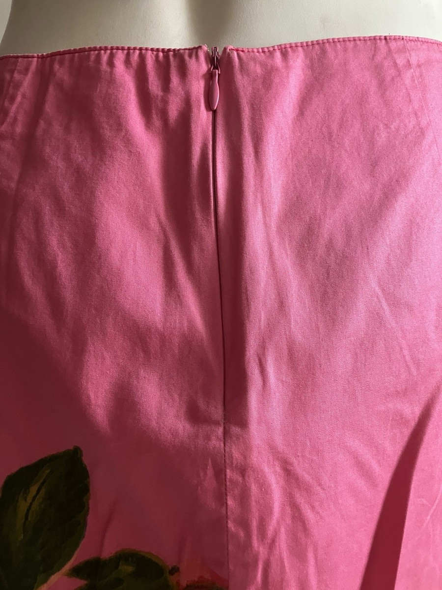 Blumarine S/S 2001 Pink Rose Floral Skirt IT 44 – Anna Molinari