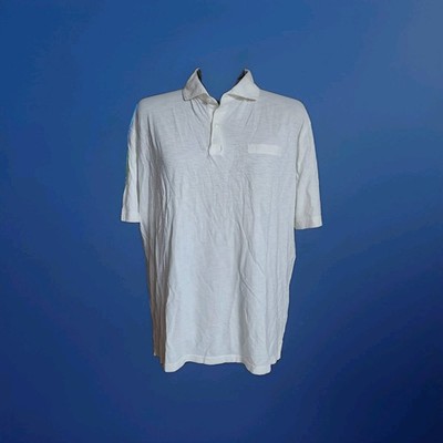 Peter Millar Crown Crafted Polo Shirt L Wht Golf Performance Periscope Logo NWT