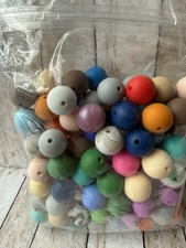 Multi Color 12mm, 15mm Round Silicone Beads for Beaded Pens, etc. 150ml Bag