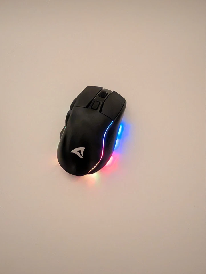 Sharkoon Skiller Black, Wireless Optical Gaming Maus, RGB, PBT Button - Bild 2 von 4