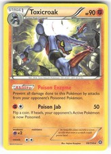 Toxicroak 59/114 Rare Steam Siege Pokemon Moderately Played