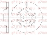 2X Bremsscheibe Remsa 61250.10 FüR Toyota Prius 255Mm Liftback Hybrid NHW20_
