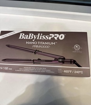 BaBylissPRO Nano Titanium Prima3000 PRIMA3000 1 1/4'' Dual Voltage Purple