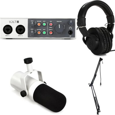 Universal Audio Volt 2 USB-C Audio Interface with Microphone and Headphones