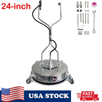 #ad 24quot; Pressure Washer Surface Cleaner Dual Handle Surface Cleaner 4900 PSI $143.29