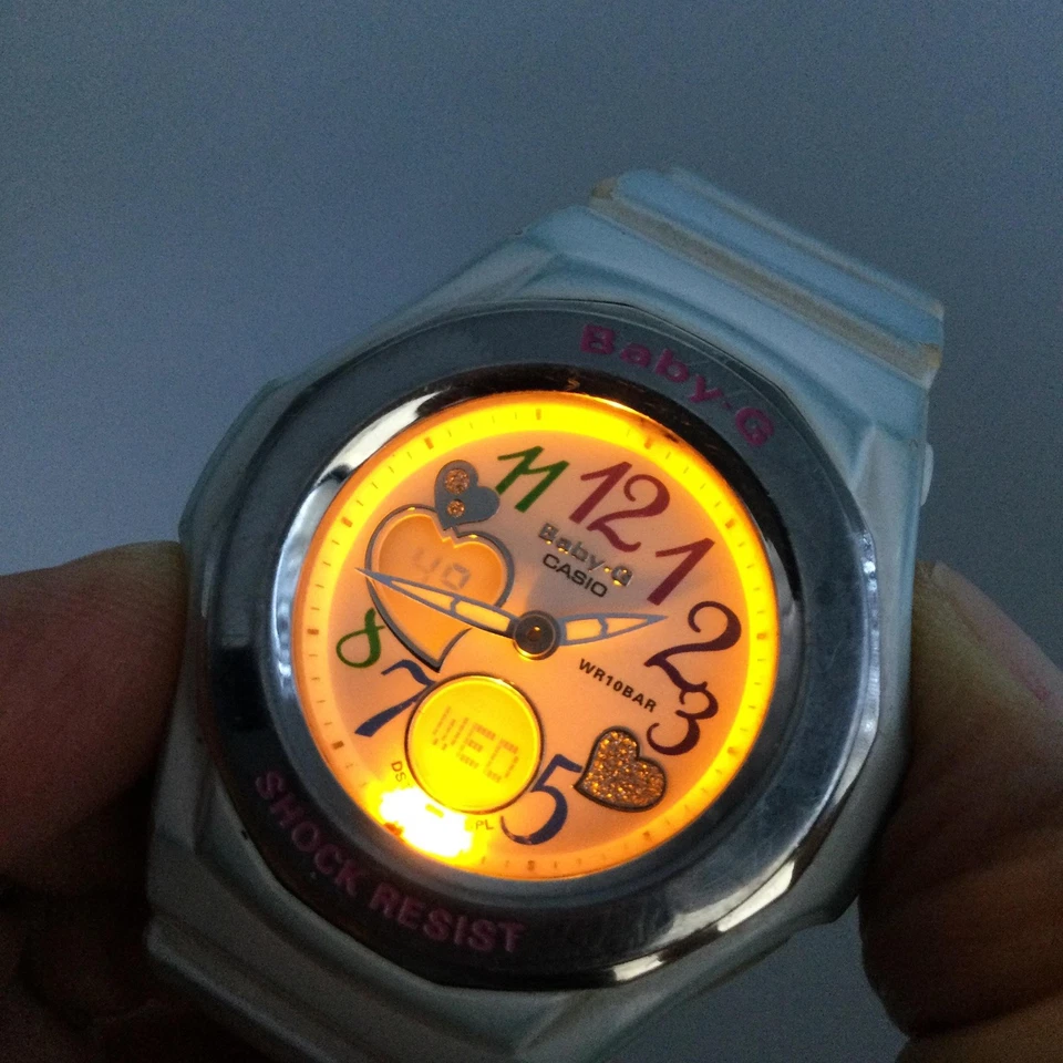 Reloj Casio Baby-G BGA-101 5070 Mujer 39mm AnaDigi Día Fecha 100M Batería Nueva Foto 3 de 4