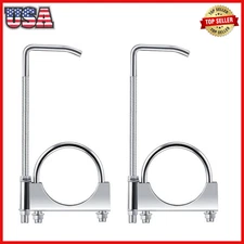 2pcs  4 Inch Universal Exhaust Clamp with Hanger, Made of Heavy-Duty Clamp with
