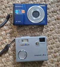 Olympus X-43 14MP Digital Camera and Konica Minolta Dimage X20 - both faulty