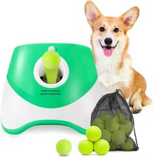 Automatic Dog Ball Launcher, Dog Ball Thrower with 15 Mini Tennis Balls Sizin...