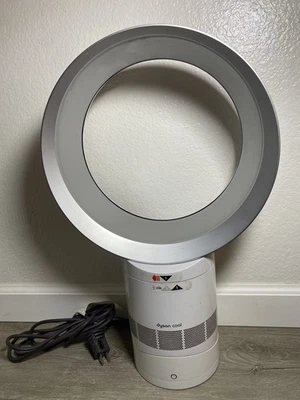 Dyson Cool Air Multiplier AM06 Tischventilator 10 Zoll weiß OHNE FERNBEDIENUNG! Getestet Funktioniert - Bild 1 von 4