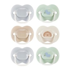 Tommee Tippee Anytime Soothers, 0-6m, 6 Pack, Symmetrical Teat Sits Anyway Up, B