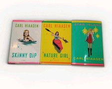 Carl Hiaasen Book Lot of 3 SKINNY DIP NATURAL GIRL STAR ISLAND Bonus BAD MONKEY