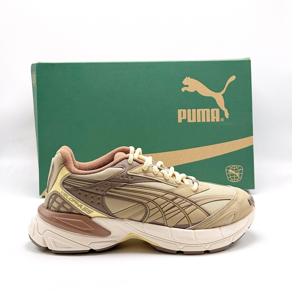 NEW* UNISEX Puma Velophasis Earth Shoe PRAIRIE TAN BROWN (395909