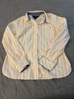 Tommy Hilfiger Women’s Striped Preppy Nautical Button Down Shirt Office Work