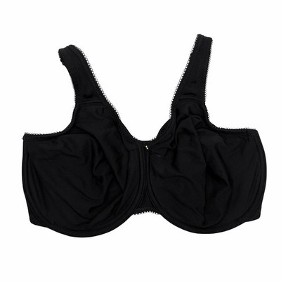 Wacoal 855192 Basic Beauty Unlined Underwire T-Shirt Bra Comfort Strap Black 34G