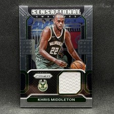 Khris Middleton JERSEY PATCH Sensational Swatches 2021-22 Panini Prizm #SW-KHM