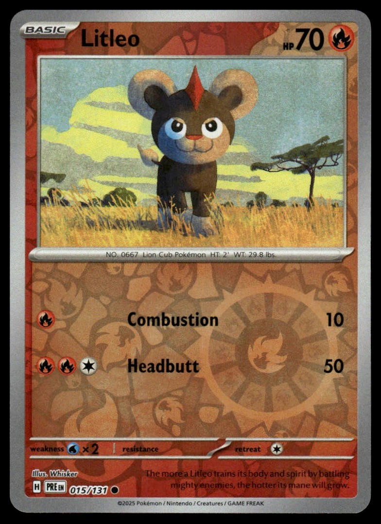 Litleo SV: Prismatic Evolutions #015/131 Reverse Holo NM
