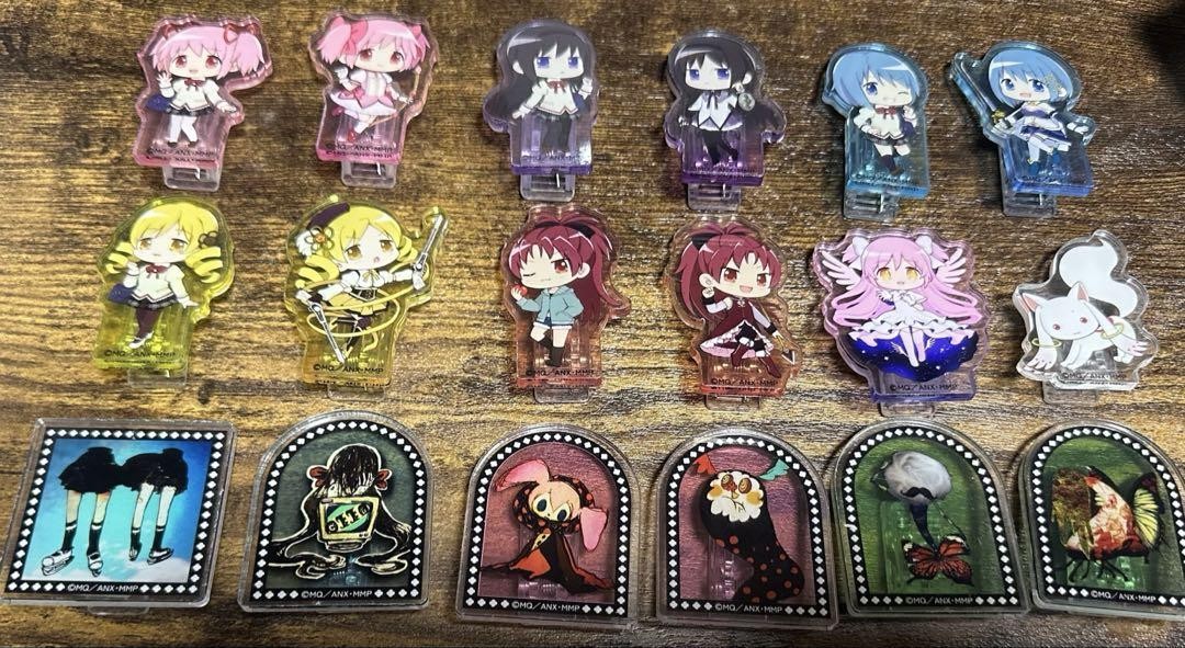 Madoka Magica Acrylic Memo Stand Full Set of 18 Collectible
