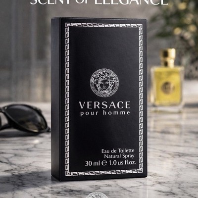Versace Pour Homme Eau de Toilette Spray 30ml 1.0oz Fragrance Perfume Men