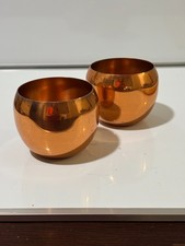 Vintage Copper Cocktail Cups Set of 2 MCM Bar...
